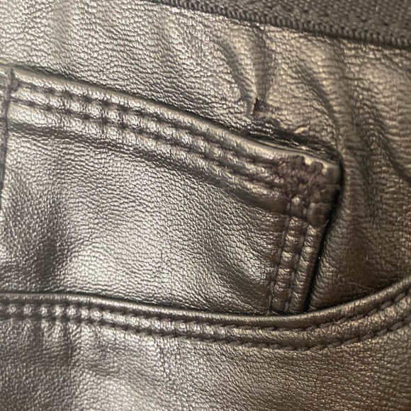 1. STATE Faux Vegan Leather Pants - Picture 3 of 10